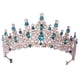 thumbnail image 1 of Tiara De Cumpleaños, Accesorios Para El Cabello, Joyería Para El Cabello, Corona Nupcial Para Niñas, Verde, 1 of 5
