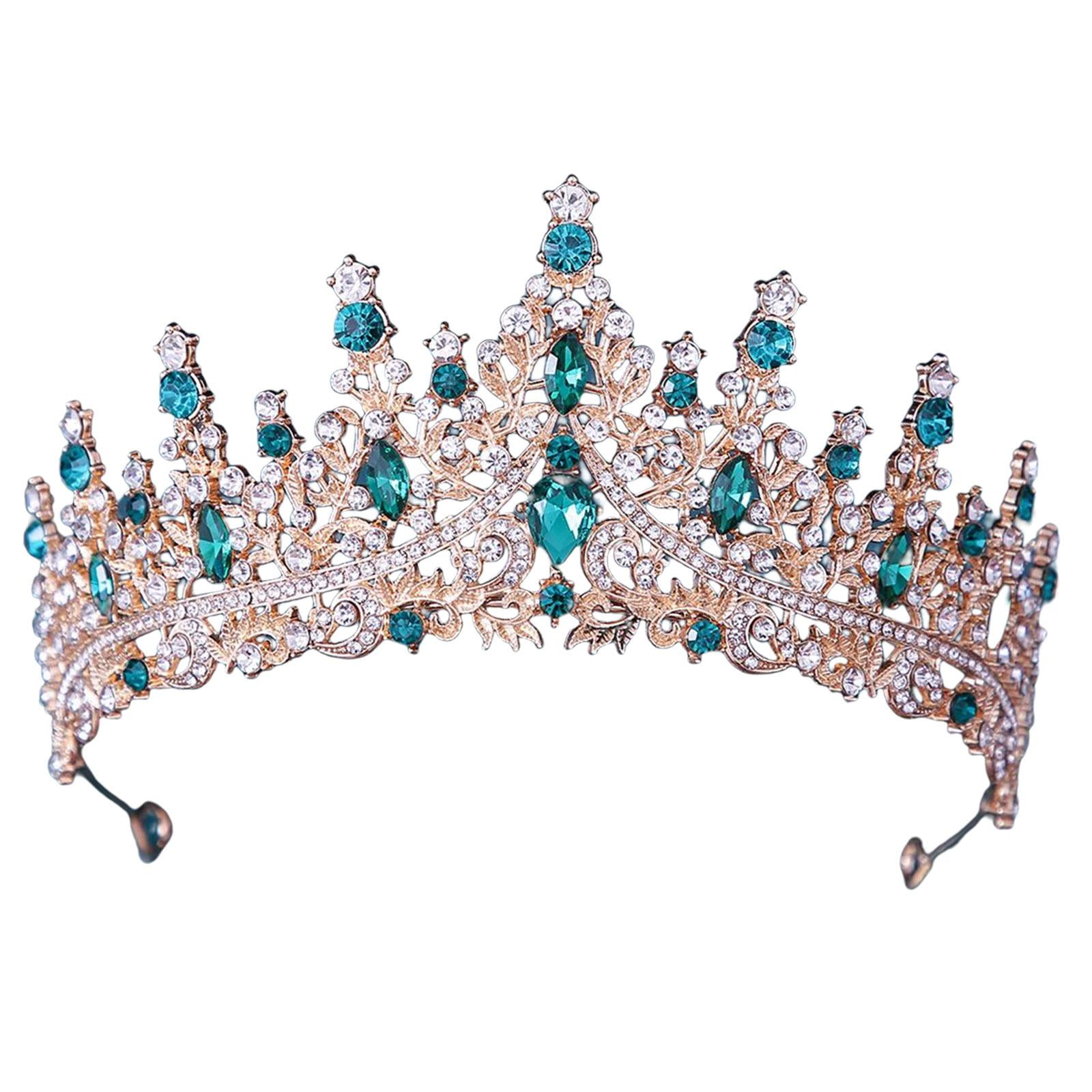 Bothyi - Tiara De Cumpleaños, Accesorios Para El Cabello, Joyería Para El Cabello, Corona Nupcial Para Niñas, Verde