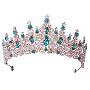 Bothyi - Tiara De Cumpleaños, Accesorios Para El Cabello, Joyería Para El Cabello, Corona Nupcial Para Niñas, Verde