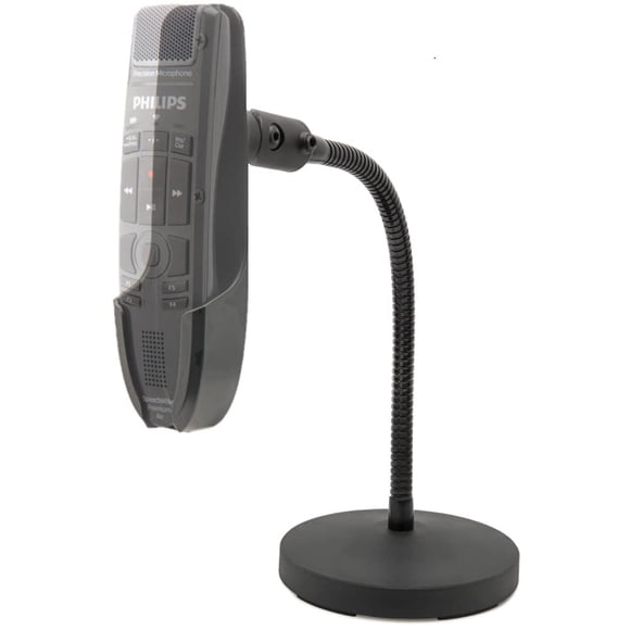 Soporte tipo cuello de cisne ECS WordFlex para Nuance PowerMic 4 y Philips SpeechMike
