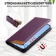thumbnail image 3 of Funda Tipo Cartera de Cuero Sintético para Samsung Galaxy S26 Plus Bloqueo RFID, con Ranuras para Tarjetas y Bolsillo para Efectivo, Cierre Magnético Fuerte Morado, 3 of 6