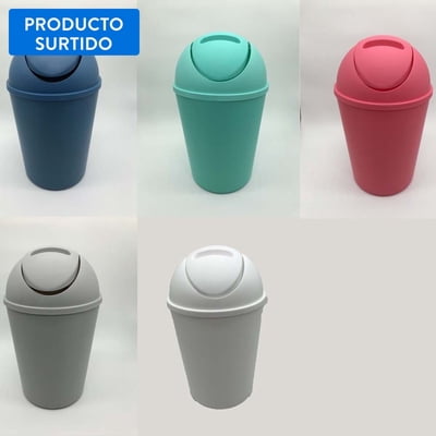 Basurero Plástico, Producto Surtido 1 Un Haus
