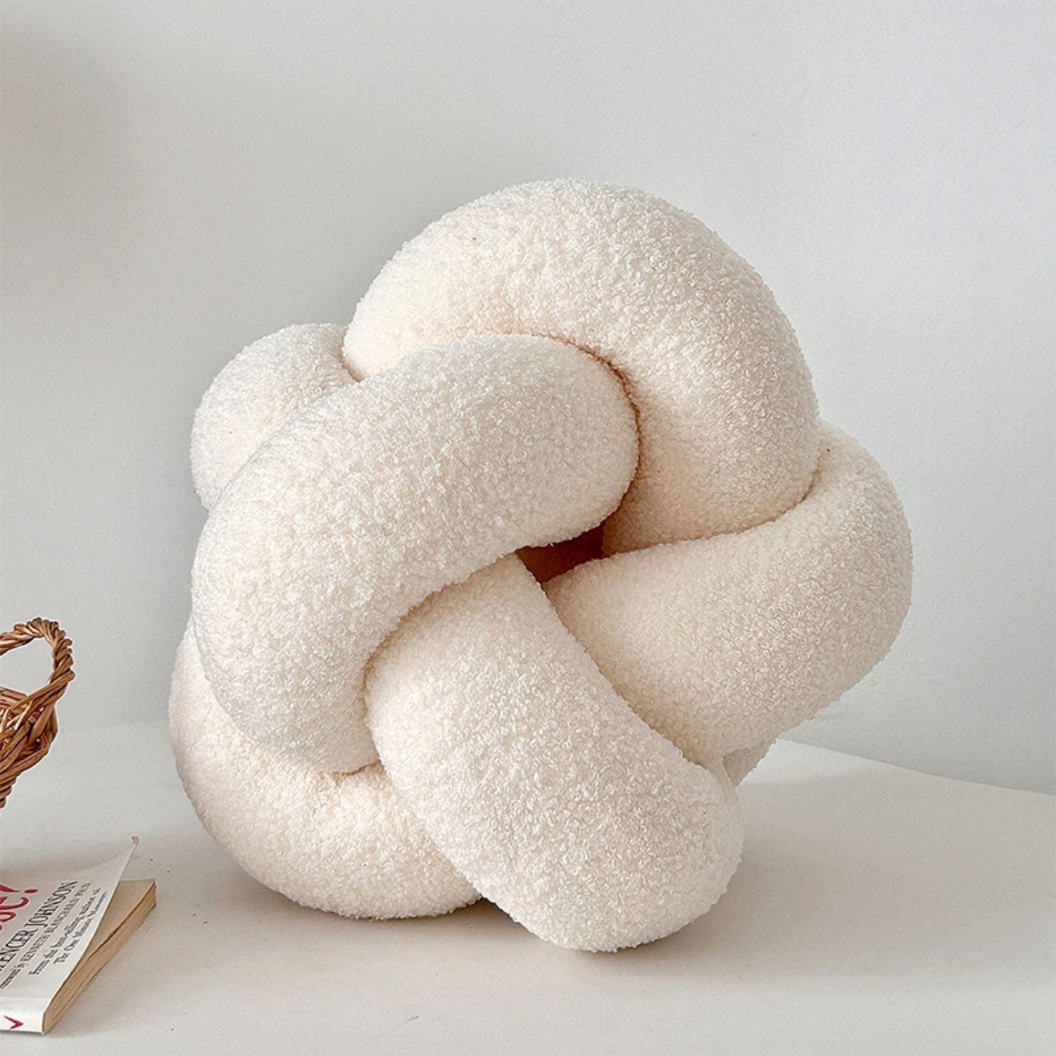Santu Home & Deco - Cojín Nudo Nude Bouclé Deco