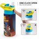 thumbnail image 4 of Isla del drama Botella de Agua con Tapa Pop Top de Un Toque, Acero Inoxidable, a Prueba de Fugas, para Deportes, Botella Infantil azul 12 oz, 4 of 6