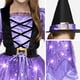 thumbnail image 3 of Disfraz de bruja de Spooktacular Creations para niñas con luz y escoba, 3 of 8