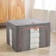 thumbnail image 2 of Pack 3 Caja Almacenamiento Lino Para Ropa Soporte De Metal, 2 of 3