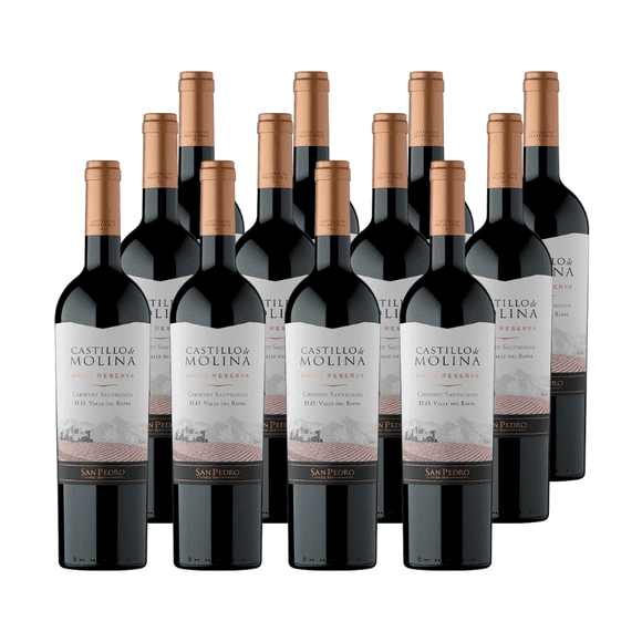 Vino Castillo de Molina Gran reserva Cabernet Sauvignon 750cc x12