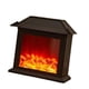 thumbnail image 4 of Linterna de chimenea pequeña con forma de chimenea falsa alimentada por USB o batería, LED con llama, decoración navideña decorativa para interiores y Techo plano, 4 of 5