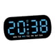 thumbnail image 1 of Reloj Despertador Digital Ajuste De Brillo De 5 Niveles Para Dormitorio, Estante, Sala De Estar, Azul, 1 of 3