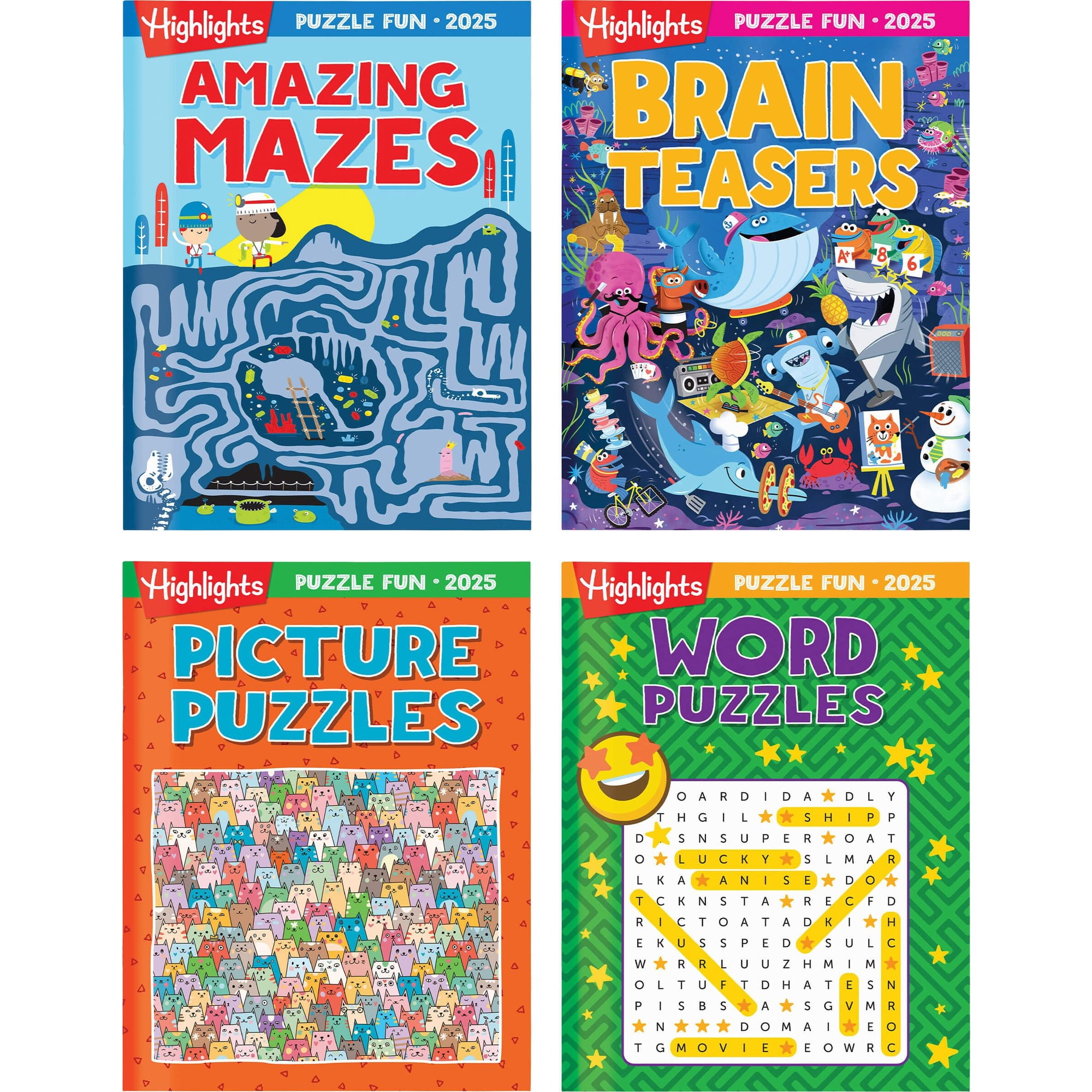 Highlights For Children - El Juego De Rompecabezas Highlights Puzzle Fun 2025 Para Niños De Más De 6 Años Y 4 Años