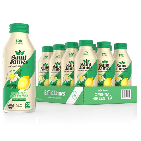 Té helado verde orgánico Saint James 12 x 473 ml