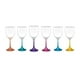 thumbnail image 1 of Display 6 Copas Vino Versalles Pie Color 300cc Multicolor, 1 of 3