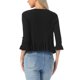thumbnail image 3 of INSPIRE CHIC Cárdigans para Mujeres de Moda con Volantes Manga Larga Suéter de Punto Abierto Chaqueta Exterior XL Negro, 3 of 6