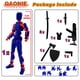 thumbnail image 5 of Figura Movible Impresa en 3D QAONIE de 14 cm con Armas, 5 of 5