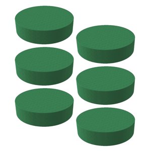 Magideal - 6X Espuma Húmeda Floral Verde, Base De Exhibición Redondrtesanal, Tazón De Bricolaje, Bloques De Bloques De Arreglos Florales Para Suministros De F