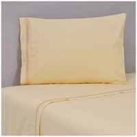 Mashini - Juego De Sábanas Bord. 180 Hilos 1.5 Plaza Ramas Amarillo