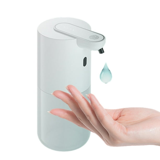 Dispensador automático de jabón espumoso de 4 velocidades, ajustable, recargable por USB, 400 ml