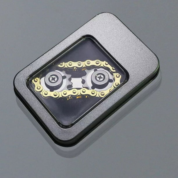 Chain Fingertip Decompression Gyroscope, Relieve Stress Decompression Toy,Pocket-Sized Metal Fingertip Gear Chain