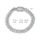 thumbnail image 2 of Pulsera de Eslabones de Cadena de 8 Mm para Hombre Transparente 5A+ CZ Pulsera de Diamante Simulado para Hombre Hipoalergénica Pulsera de Hombre de Plata Esterlina 925 16-21 Cm, 2 of 8