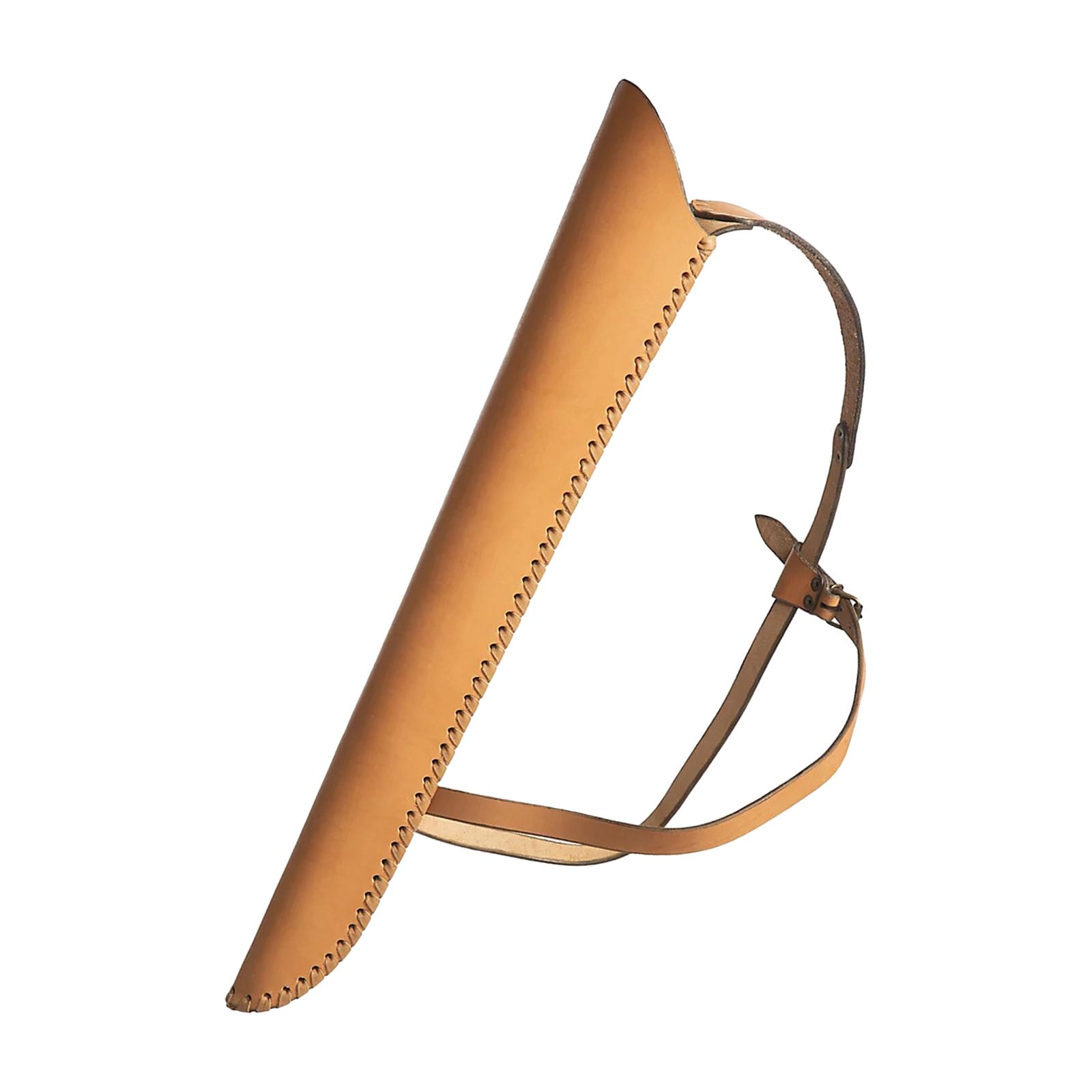 Ioensy - Tiro Con Arco Flecha Trasera Aljaba Bowman Bolsa Ligera Resistente Al Desgaste Cuero De Pu Amarillo