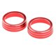 thumbnail image 1 of Cubiertas del anillo del botón del aire acondicionado del coche 2pcs para Honda Civic 2016-2018 rojo, 1 of 5