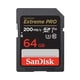 thumbnail image 2 of SanDisk Extreme PRO 64GB SDXC UHS-I 200MB/s Tarjeta de Memoria (Paquete de 2) con Estuche de Almacenamiento y Lector SD (3 Artículos), 2 of 9