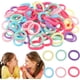 thumbnail image 1 of 100 piezas de gomas para el pelo para bebés, niñas y niños pequeños, bandas elásticas suaves para el pelo, minicoleteros, bandas para el pelo sin costuras para bebés., 1 of 7