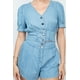 thumbnail image 5 of Conjunto de Top y Shorts de Mezclilla con Botones Al Frente, 5 of 5
