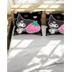 thumbnail image 3 of Cart-oon Bunny -3-Piece Be-d Set -Warm and- Comf-ortable -Kawaii- Beddi-ng Se-t Cute S-oft Mic-rofiber Bedclothe-s for Bo-ys Girls Ki-ds -King, 3 of 5