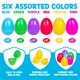 thumbnail image 2 of Huevos de pascua con forma de jirafa, 150 unidades, plástico, varios colores, 2 of 8