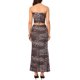 thumbnail image 3 of INSPIRE CHIC Conjunto de dos piezas de verano para mujer con estampado de leopardo, top corto sin tirantes y faldas ajustadas para vacaciones Marrón XS, 3 of 6