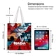 thumbnail image 5 of Hilda Bolso de tela con estampado de lienzo para mujer, bolsa de compras reutilizable y estética, con cremallera interior, regalo para mujer,38*45cm., 5 of 6
