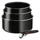 thumbnail image 1 of Set 3 ollas antiadherente 16/18/20 cm + mango Ingenio Tefal, 1 of 5