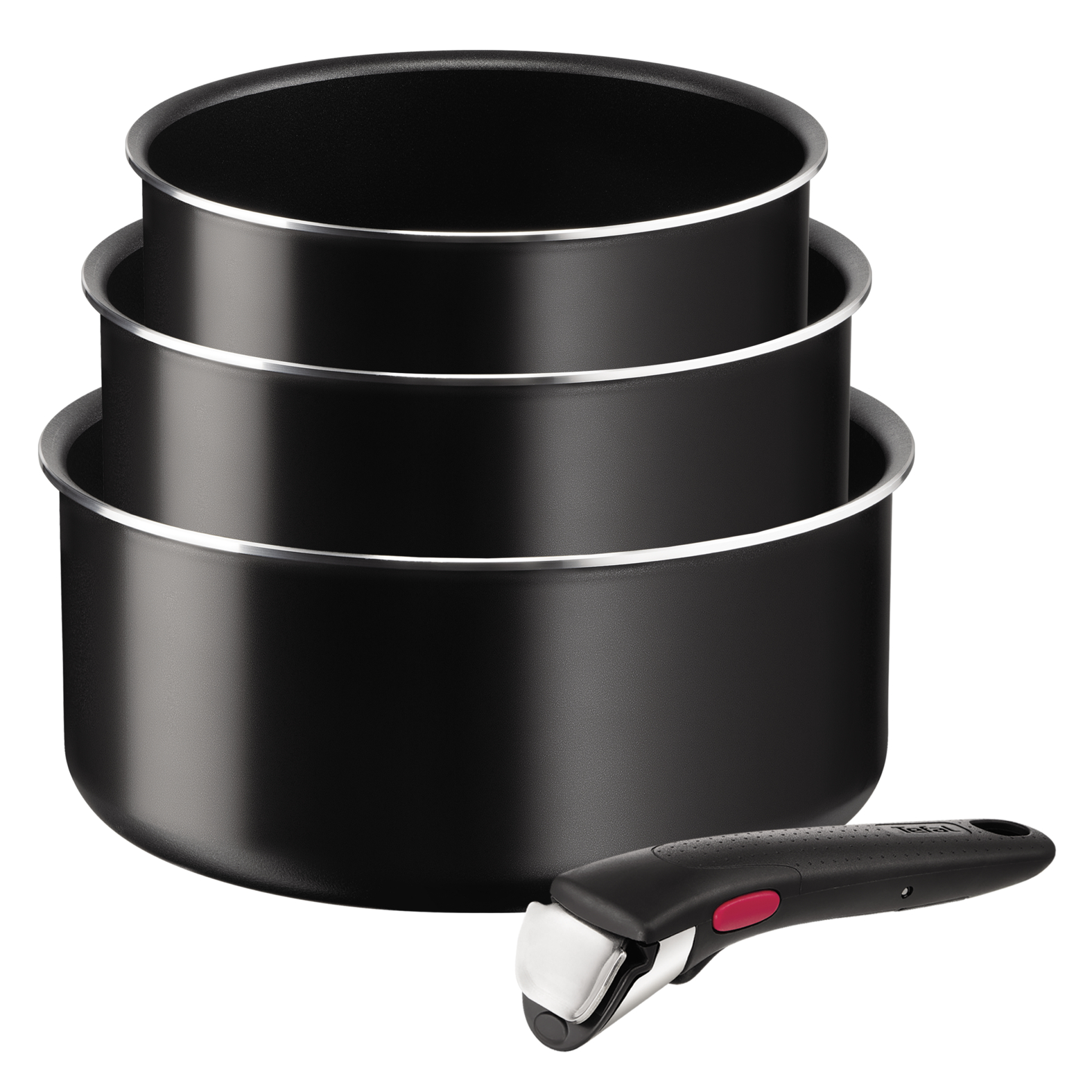 Set 3 Ollas Antiadherente 16/18/20 Cm + Mango Ingenio Tefal