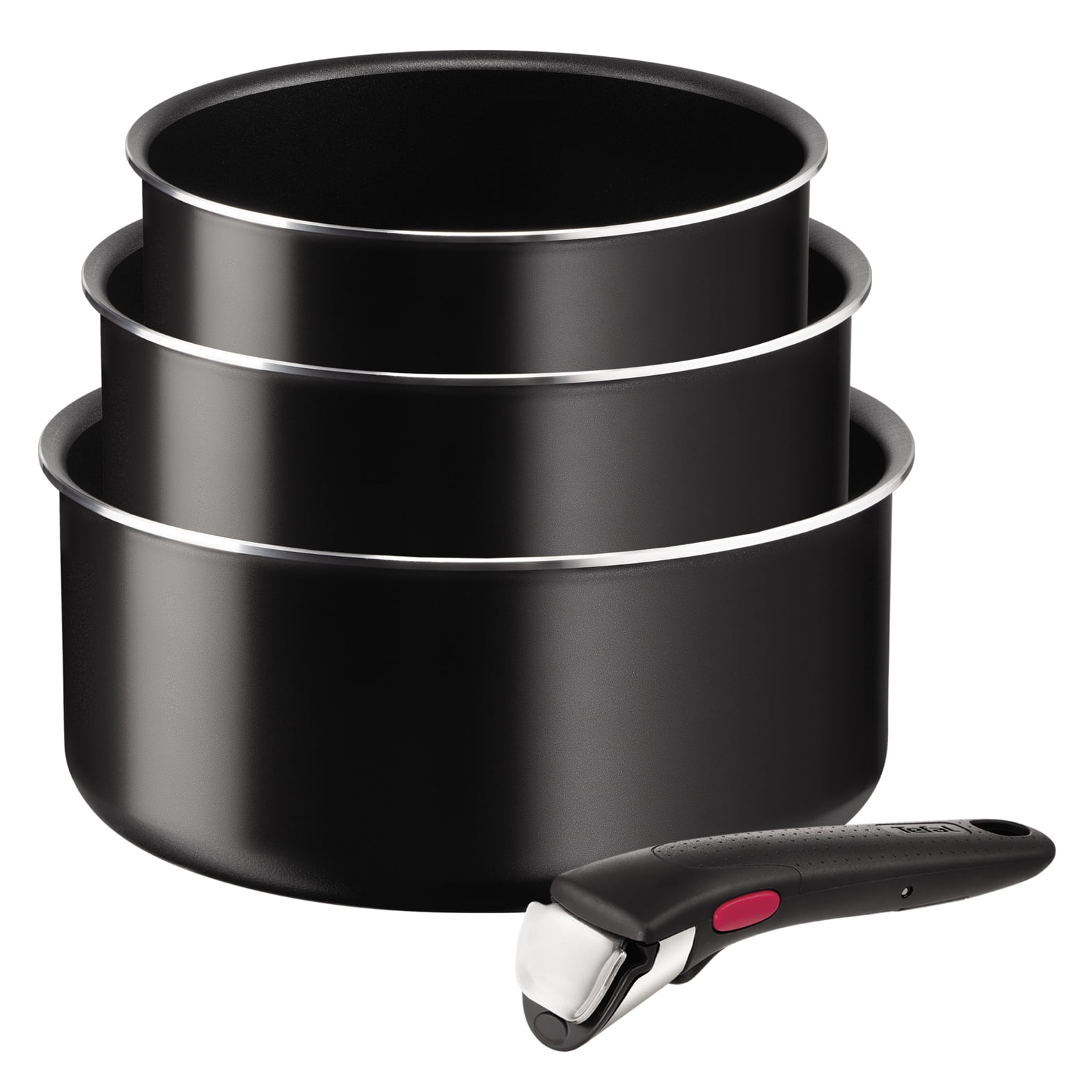 Set 3 Ollas Antiadherente 16/18/20 Cm + Mango Ingenio Tefal