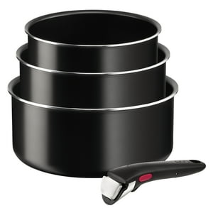 Set 3 Ollas Antiadherente 16/18/20 Cm + Mango Ingenio Tefal