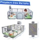 thumbnail image 4 of Parque infantil Magnelogy mejorado con alfombrilla, aro de baloncesto y red, 4 of 6