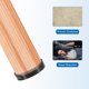 thumbnail image 4 of Uxcell 8 piezas de copas redondas de goma para ruedas de muebles, transparentes (Ajuste para 0.8 - 1.6 pulgadas), 4 of 5