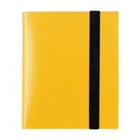 Magideal - Carpeta De Tarjetas Con 9 Bolsillos, Álbum De Colección De Tarjetas, Carpeta De Tarjetas Coleccionables De Carga Lateral, Carpeta De Tarjetas Deportiv Amarillo