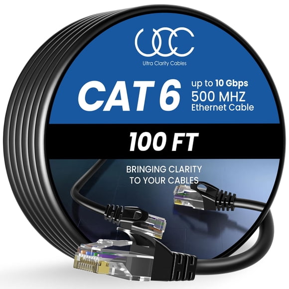 Cable Ethernet Ultra Clarity Cables Cat 6 de 30 m para exteriores/interiores