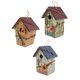 thumbnail image 5 of 3Pcs Country Cottages Wood Bird House Hanging Birdhouses Condo Jardín Decoración, 5 of 6