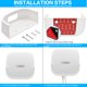 thumbnail image 3 of Soporte de pared para sistema WiFi doméstico eero Pro 6E, color blanco, 3 of 8