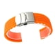 thumbnail image 3 of Correa De Reloj De Silicona Durable Fitness Rayas Correa De Muñeca Impermeable Mujeres Hombres 24 Mm Naranja, 3 of 3