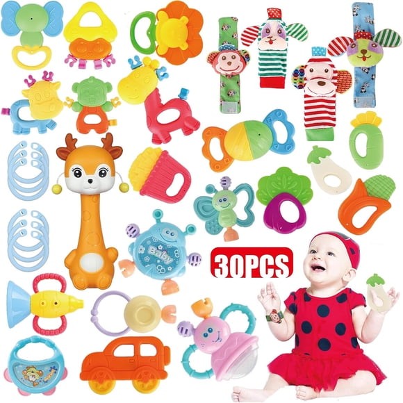 Set De Juguetes Para Bebas 30 Piezas Silicona Y Plush