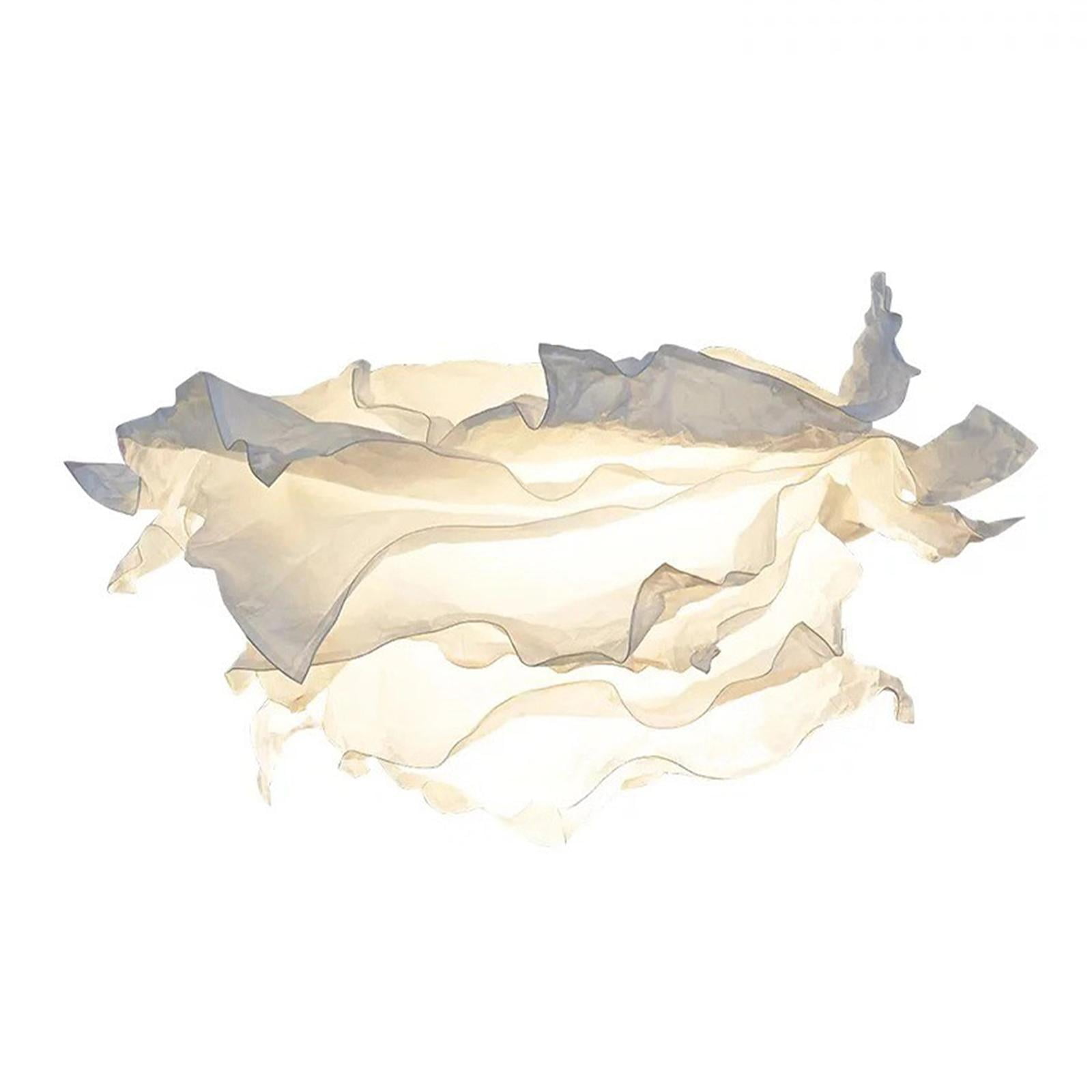 Ioensy - Pantalla De Lámpara De Papel, Cubierta De Luz Colgante De Techo, Pantalla De Flor Blanca, Decoración L