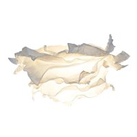 Ioensy - Pantalla De Lámpara De Papel, Cubierta De Luz Colgante De Techo, Pantalla De Flor Blanca, Decoración L