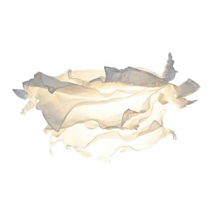 Ioensy - Pantalla De Lámpara De Papel, Cubierta De Luz Colgante De Techo, Pantalla De Flor Blanca, Decoración L