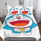 thumbnail image 1 of Juego de ropa de cama de Doraemon, funda nórdica con cierre de cremallera, bonito juego de funda nórdica de anime para adolescentes, niños, niñas y adultos, 3 piezas de microfibra duradera, 1 of 3