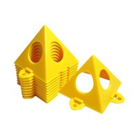 Magideal - 10X Soportes De Pintura Piramidales, Mini Soportes De Pintura, Compactos Para Puerta De Armario, Soporte De Elevación, Juego De Soportes De Pintura Cu