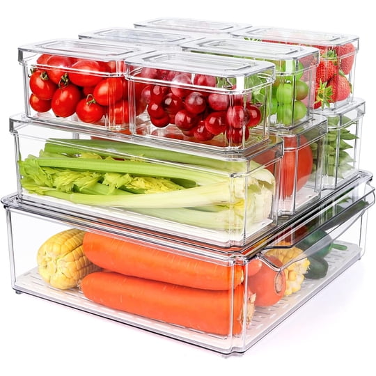 Organizadores Para Refrigerador Ykioke Con Tapa